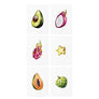 Fruits avocado papaya tattoos TATTonme Tropical fruits set
