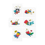 Superheroes kids temporary tattoos TATTonme Superhero set