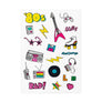 80s disco temporary tattoos
