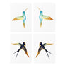 Temporary gold birds tattoos TATTONME