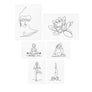 Yoga temporary tattoos TATTonme Yoga set