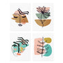 Abstract art pastel tempotary tattoos