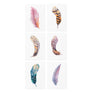 Feathers temporary tattoos for kids