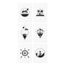 Travel temporary tattoos TATTonme Travel set
