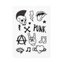 Punk rock temporary tattoos TATTonme Punk mix