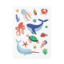 Ocean fish kids temporary tattoos TATTonme Ocean mix