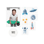 Space kids temporary tattoos TATTonme Space set