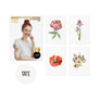 Temporary gold flower tattoos TATTONME