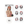 Famous portraits temporary tattoos