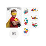 Superheroes kids temporary tattoos TATTonme Superhero set
