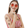 Famous portraits temporary tattoos