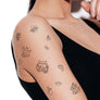 One-line poke temporary tattoos TATTonme Poke mix