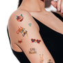 Girls power temporary tattoos