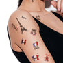 France Paris temporary tattoos