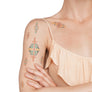 Aztek pattern temporary tattoos