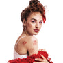 Frida red temporary tattoos
