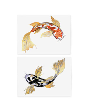 Temporary gold fish tattoos TATTONME