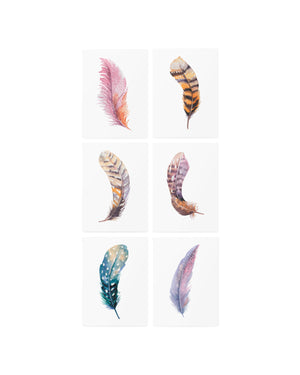 Feathers temporary tattoos for kids