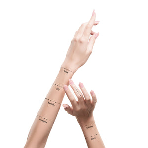 Morse code temporary tattoos TATTonme Morse code mix
